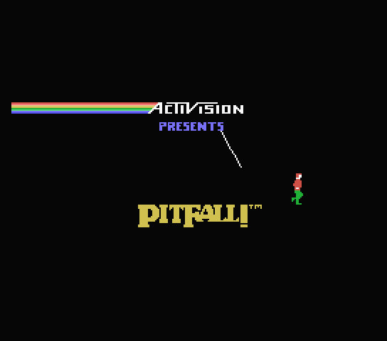 Pitfall title screen for MSX